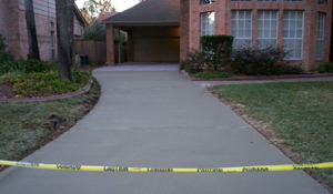 concrete driveway