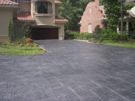 stamped concrete patio